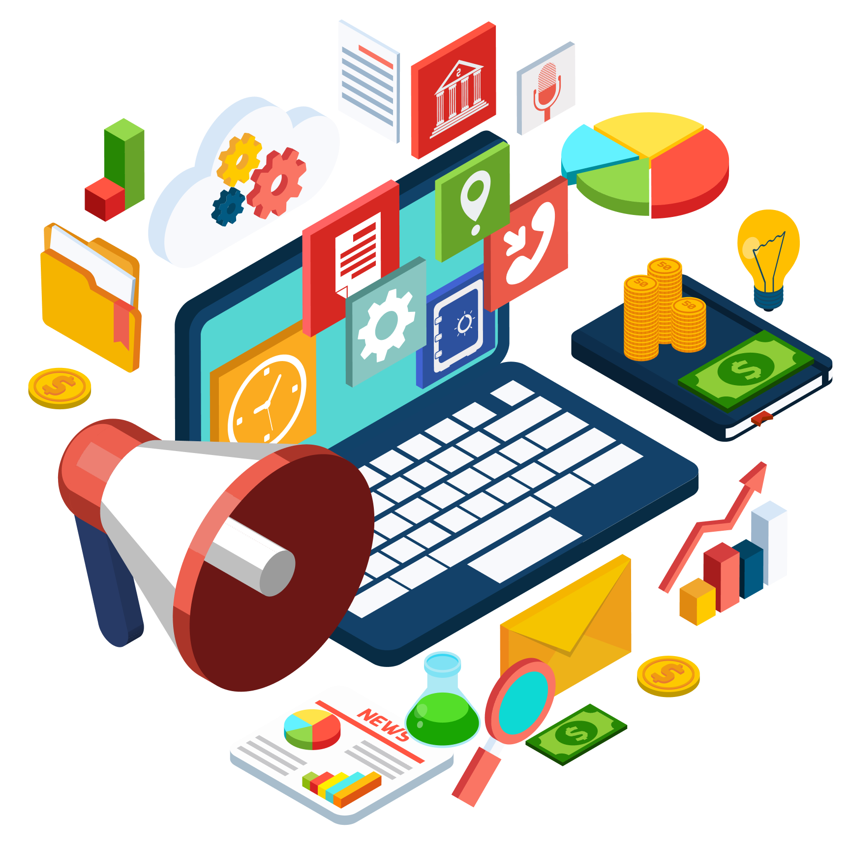 Mobile Applications Illustration